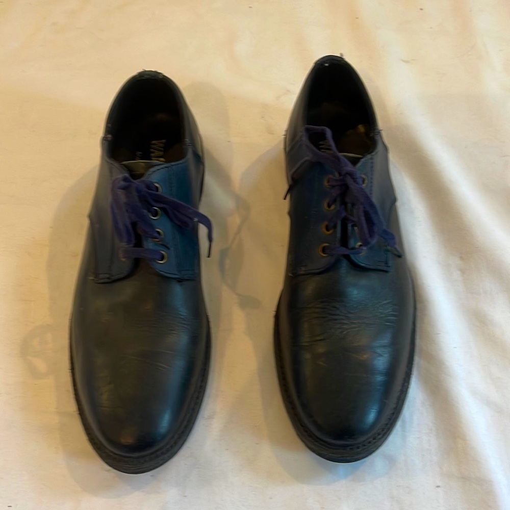 Walk Over men’s Navy Leather Shoes